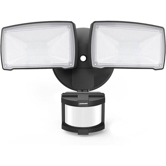 LED Security Lights Motion Sensor Light Outdoor,30W 3200LM Motion Security Light - Picture 1 of 6